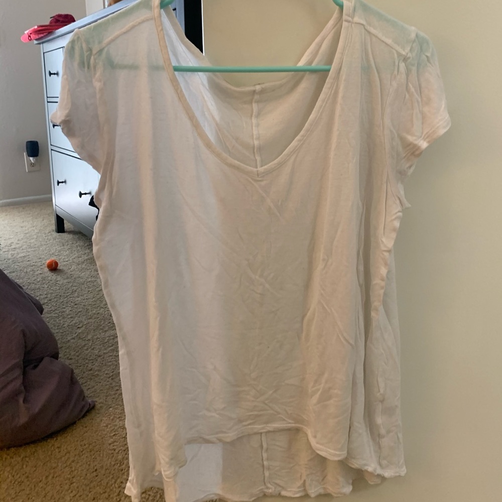 TWO TOPS white and black v necks